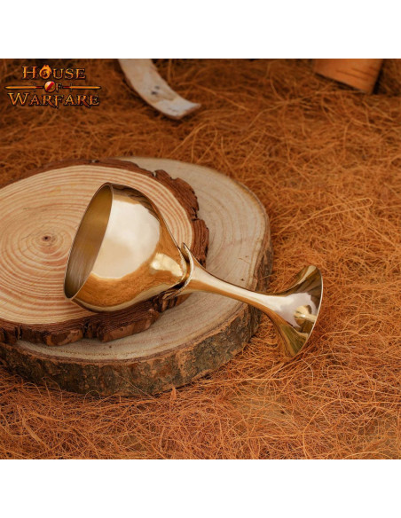 Cálice do Santo Graal em latão maciço...