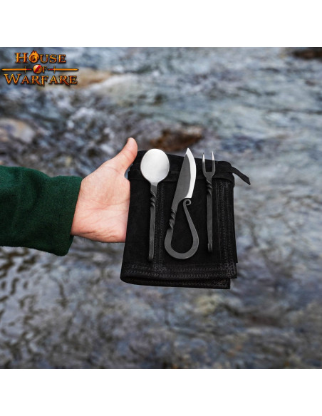 Jogo 3 talheres medievais forjados...