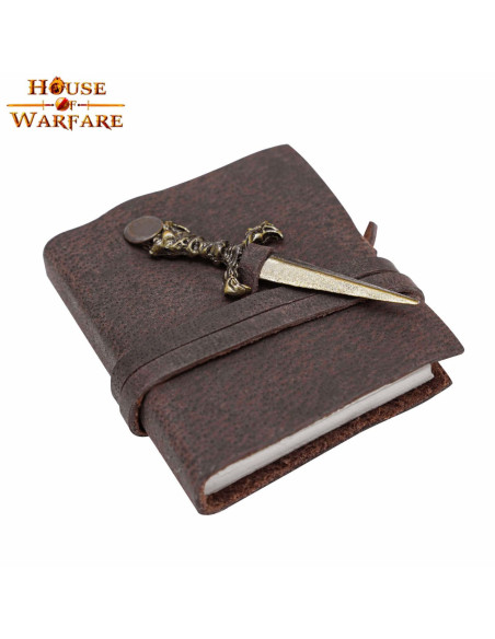 Pequeno diário medieval com mini...