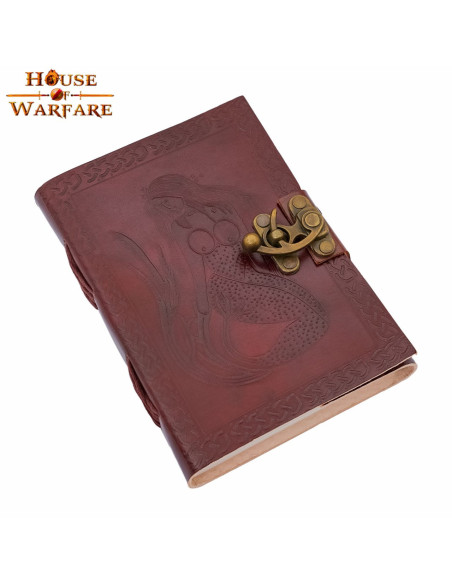 Diário de sereia em pele artesanal...