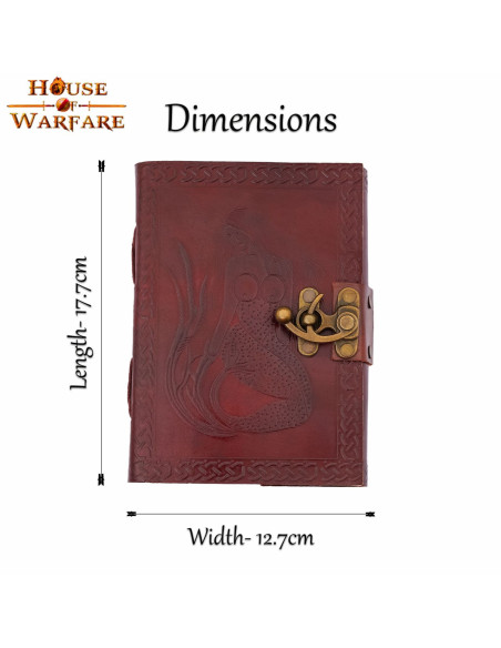 Diário de sereia em pele artesanal...