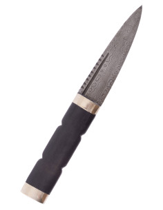 Faca escocesa lâmina de damasco Sgian Dubh (19,5 cm.) 2