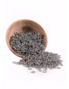 Bolsa argola em malha de zinco, 9 mm.