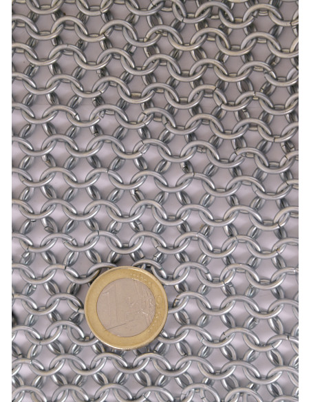 Cota de malha de manga curta, zincada