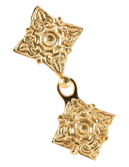 Broche Viking de 2 peças em latão...