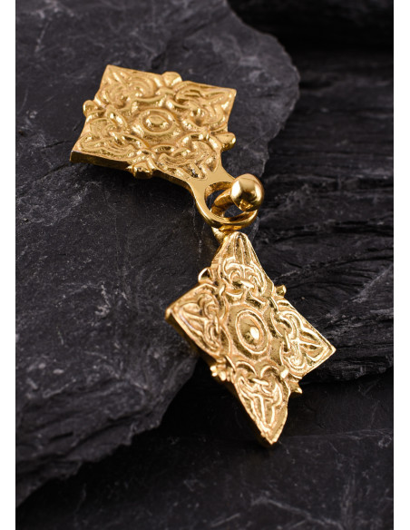 Broche Viking de 2 peças em latão...