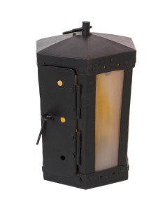 Candeeiro com vidros em chifre, feito à mão (20 cm.) 2