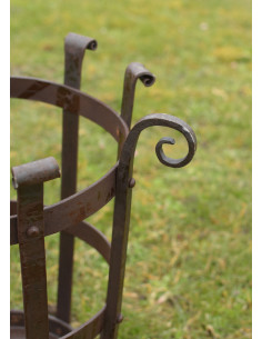 Cesto de fogo pequeno, forjado à mão (41 cm.) 2