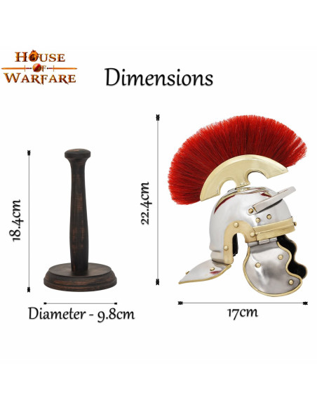 Mini capacete legionário romano com...