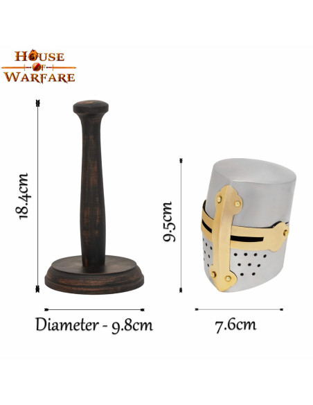 Capacete Mini Medieval Crusaders com...