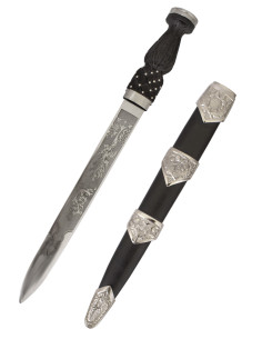 Punhal escocês com gravações na lâmina (45 cm.) 2