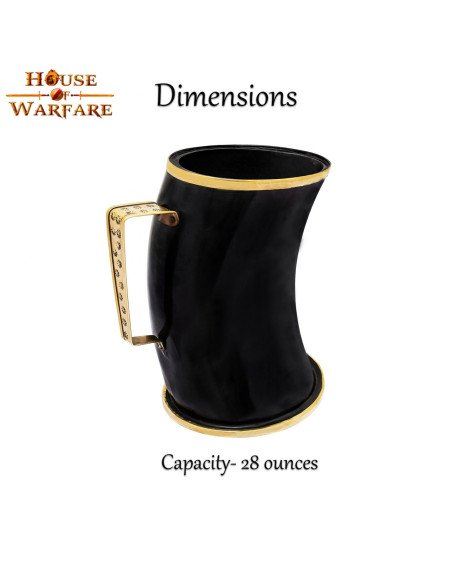 Jarro medieval em chifre de chifre...