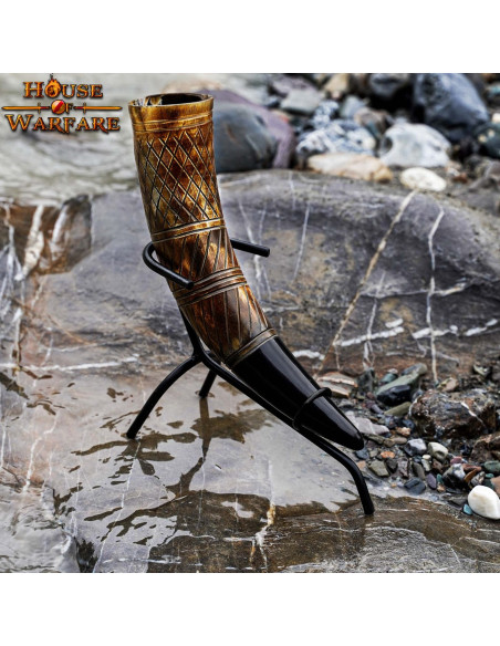 Suporte de ferro forjado para chifres...