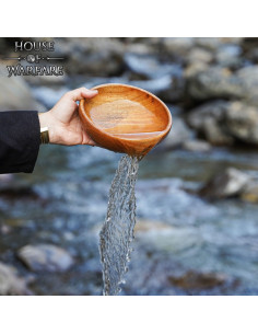 Tigela de madeira para comer (4,7x20 cm.) 2