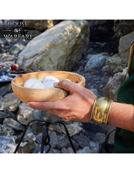 Tigela de madeira para comer (4,7x20...
