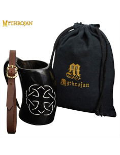 Jarro Cruz Celta em chifre de chifre com alça (600 ml.)