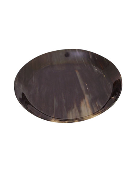 Prato medieval artesanal em chifre...