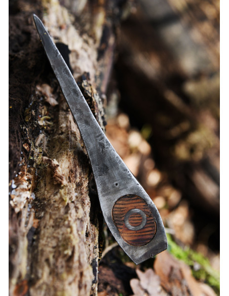 Machado Viking com aço forjado à mão,...