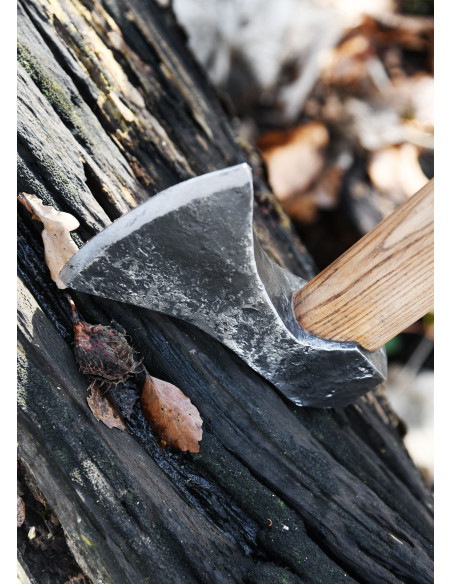 Machado Viking com aço forjado à mão,...