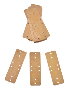 Conjunto de 25 placas de latão para armadura lamelar (9 cm.)