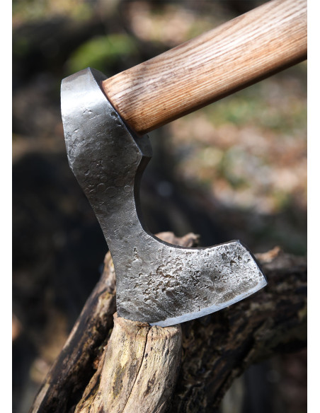 Machado Viking com aço forjado à mão,...