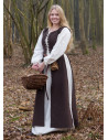 Vestido Medieval Marit com Corda, marrom