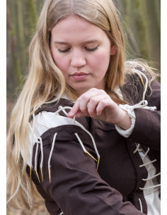 Vestido Medieval Marit com Corda, marrom 2