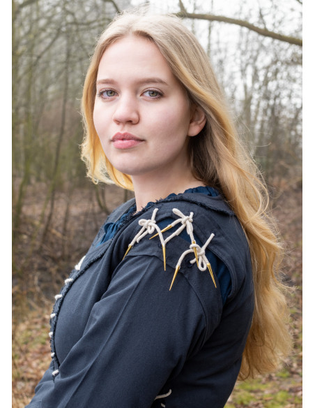 Vestido Medieval Marit com Renda,...