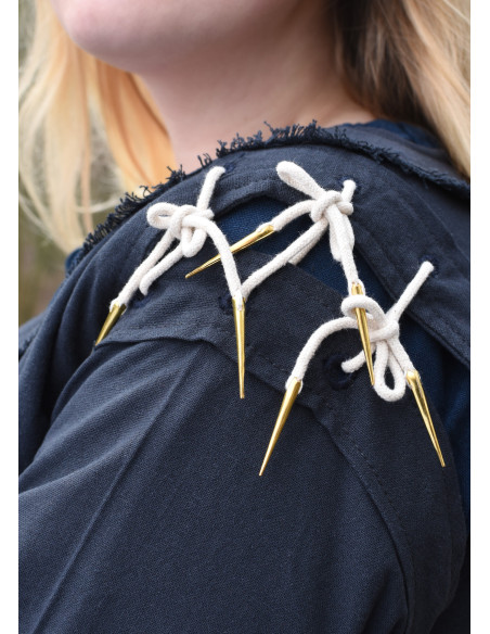 Vestido Medieval Marit com Renda,...