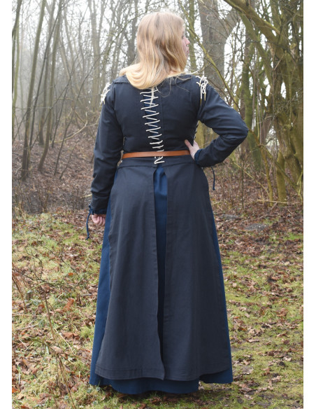 Vestido Medieval Marit com Renda,...