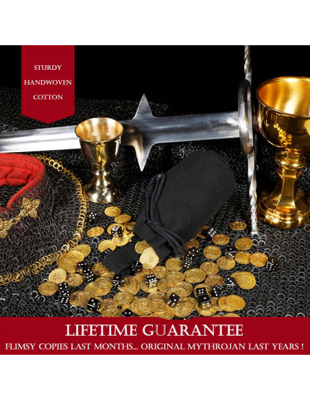 Bolsa mendigo medieval preta com...