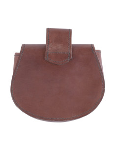 Bolsa de couro celta medieval (15 x 15 cm.) 2