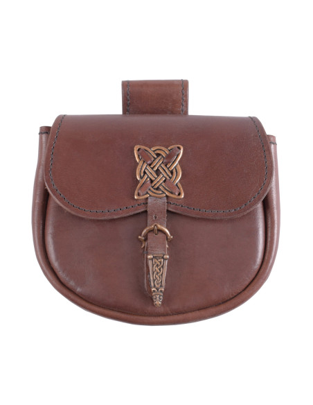 Bolsa de couro celta medieval (15 x...