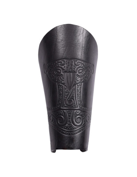 Pulseiras de couro Viking Martelo de...