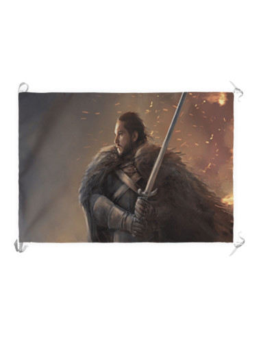 Banner-Bandeira de Jon Snow, Game of Thrones
 Material-Cetim