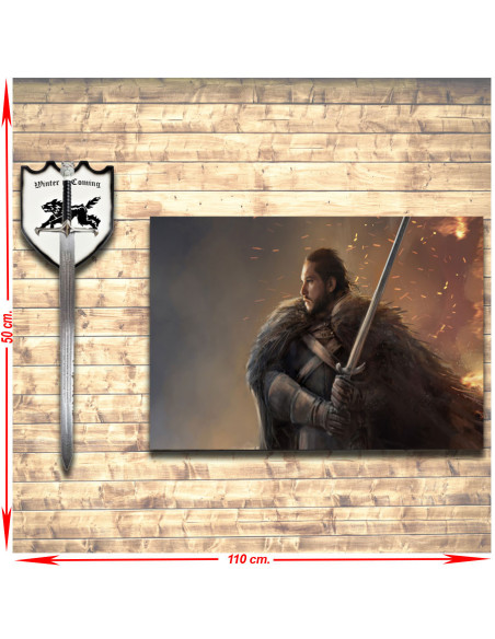 Pacote Jon Snow Banner e Espada, Game...