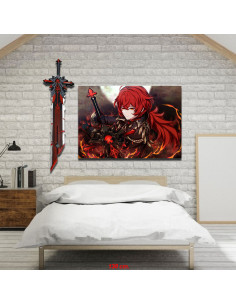 Estandarte Diluc Genshin Impact + Pacote Espada 2