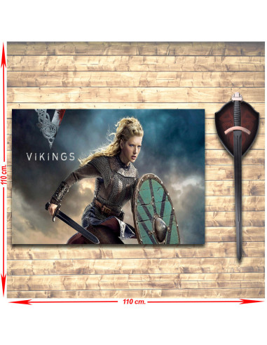Pack Banner + Espada de Laguertha da série Vikings