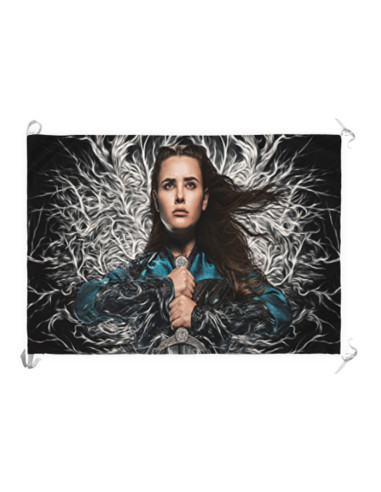 Banner-Flag Nimue da série Cursed
 Material-Cetim