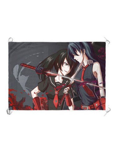 Banner-Flag One Cut Killer: Murasame, Night Raid, De Akame Ga Kill
 Material-Cetim