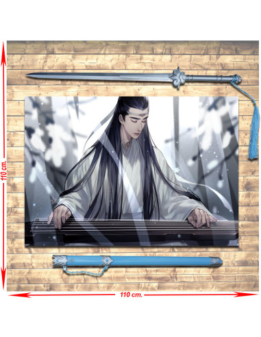 Pacote de Banner + Lan Wangji Espada de Mo Dao Zu Shi