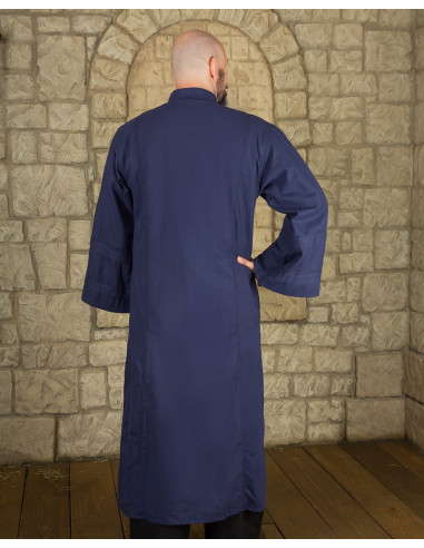 Túnica Oberon para mágicos e clérigos em algodão - azul