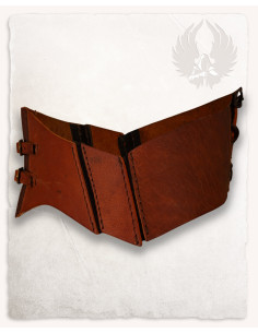 Corpete medieval Talia em couro - marrom 2