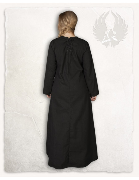 Túnica medieval preta modelo Alina,...