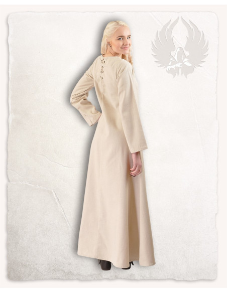 Túnica medieval creme modelo Alina,...