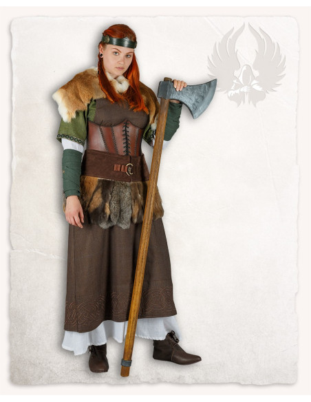 Vestido Viking avental modelo Alva...