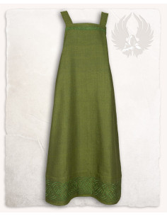 Vestido avental viking modelo Alva Fishbone, verde