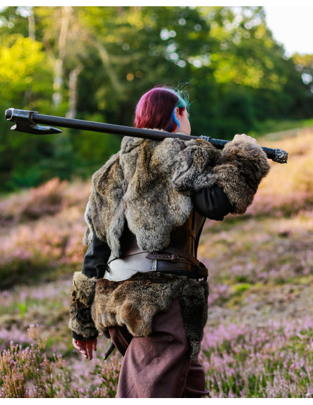 Braçadeiras vikings gigantes de pele...