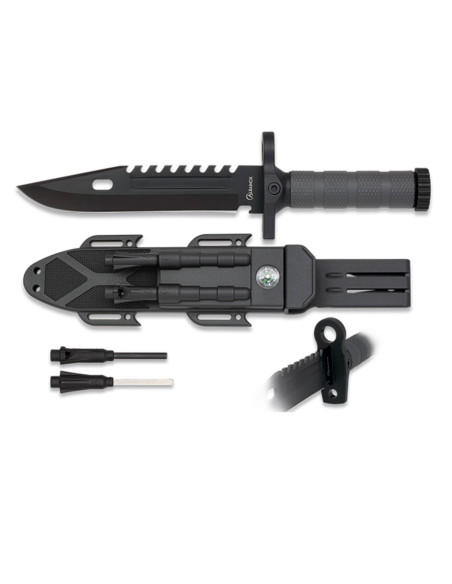 Faca de sobrevivência com pederneira,...