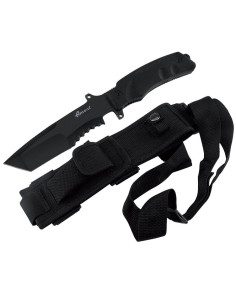 Terceira faca tática preta (25,5 cm.)